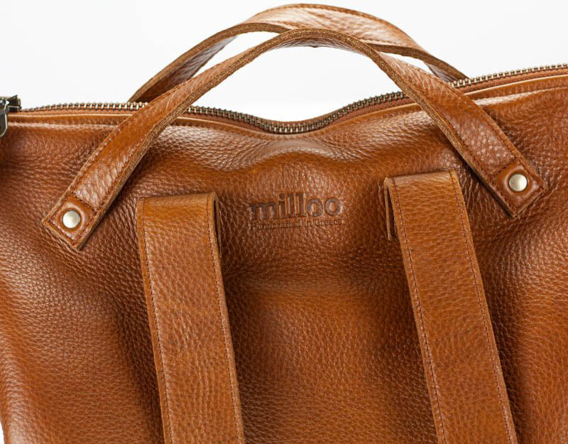 Mochila Milloo Minos de 13" color marrón