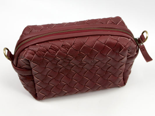 milloo Calliope Crossbody Handwoven Burgundy