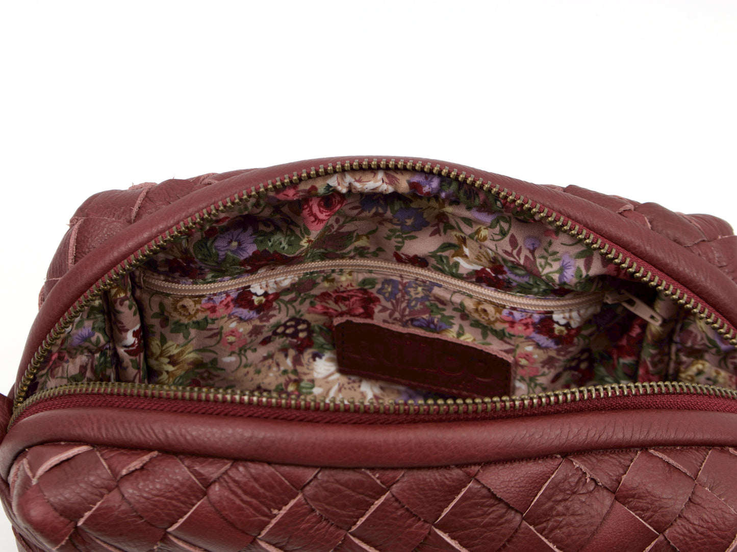 milloo Calliope Crossbody Handwoven Burgundy