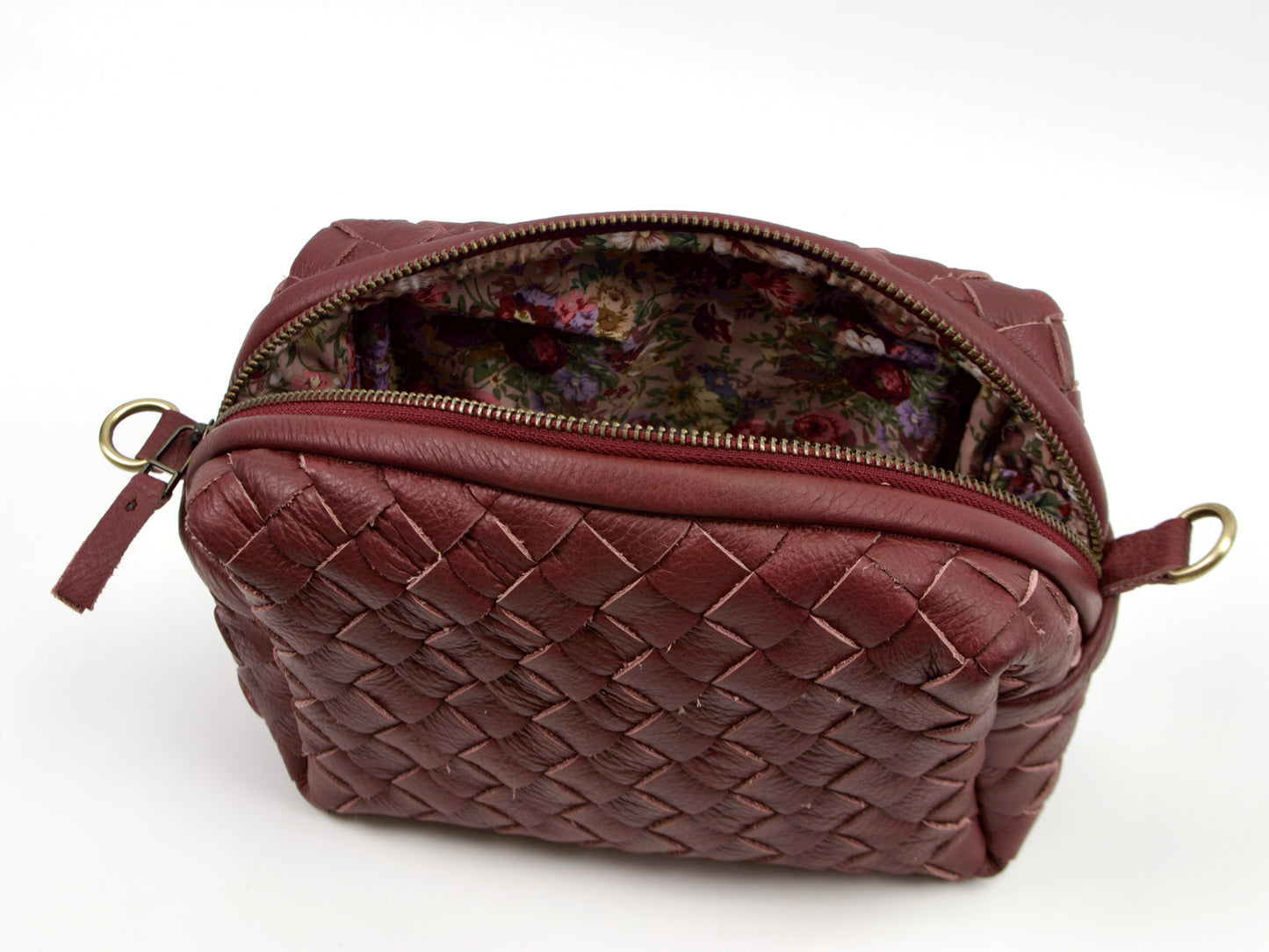 milloo Calliope Crossbody Handwoven Burgundy