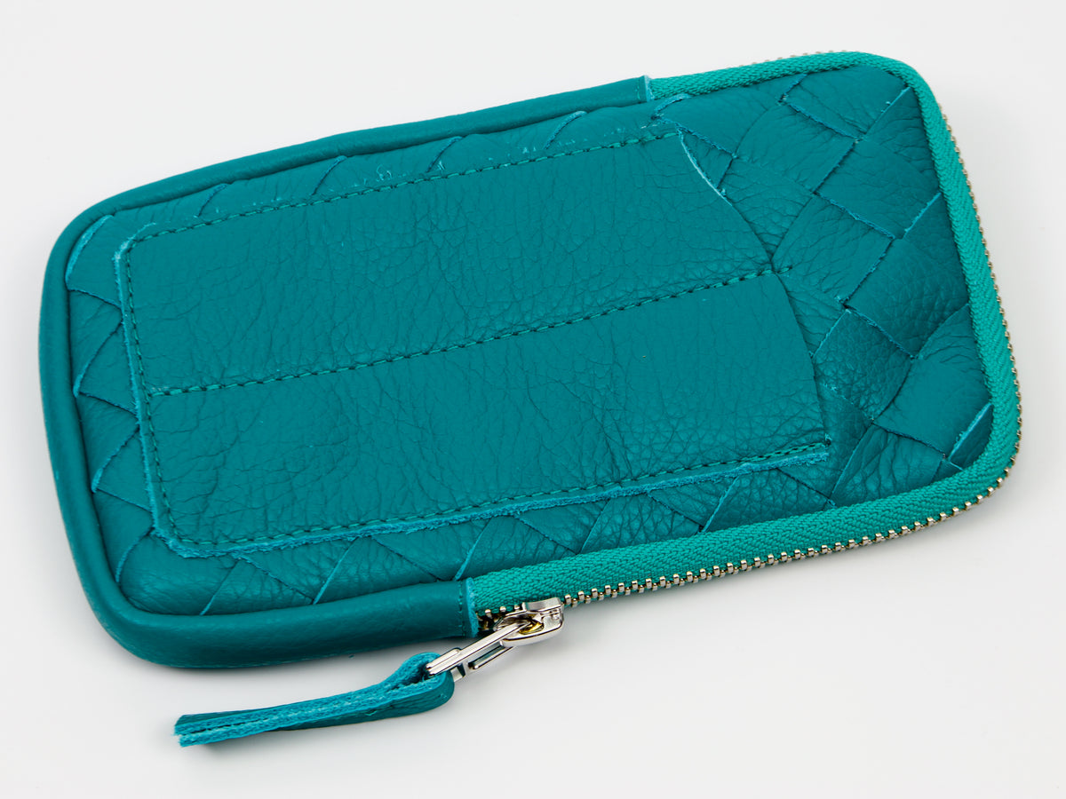 milloo Slim Pen Case Handwoven Turquoise