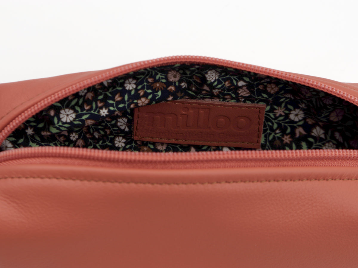Estuche para bolígrafo Milloo Rec en color marrón chocolate