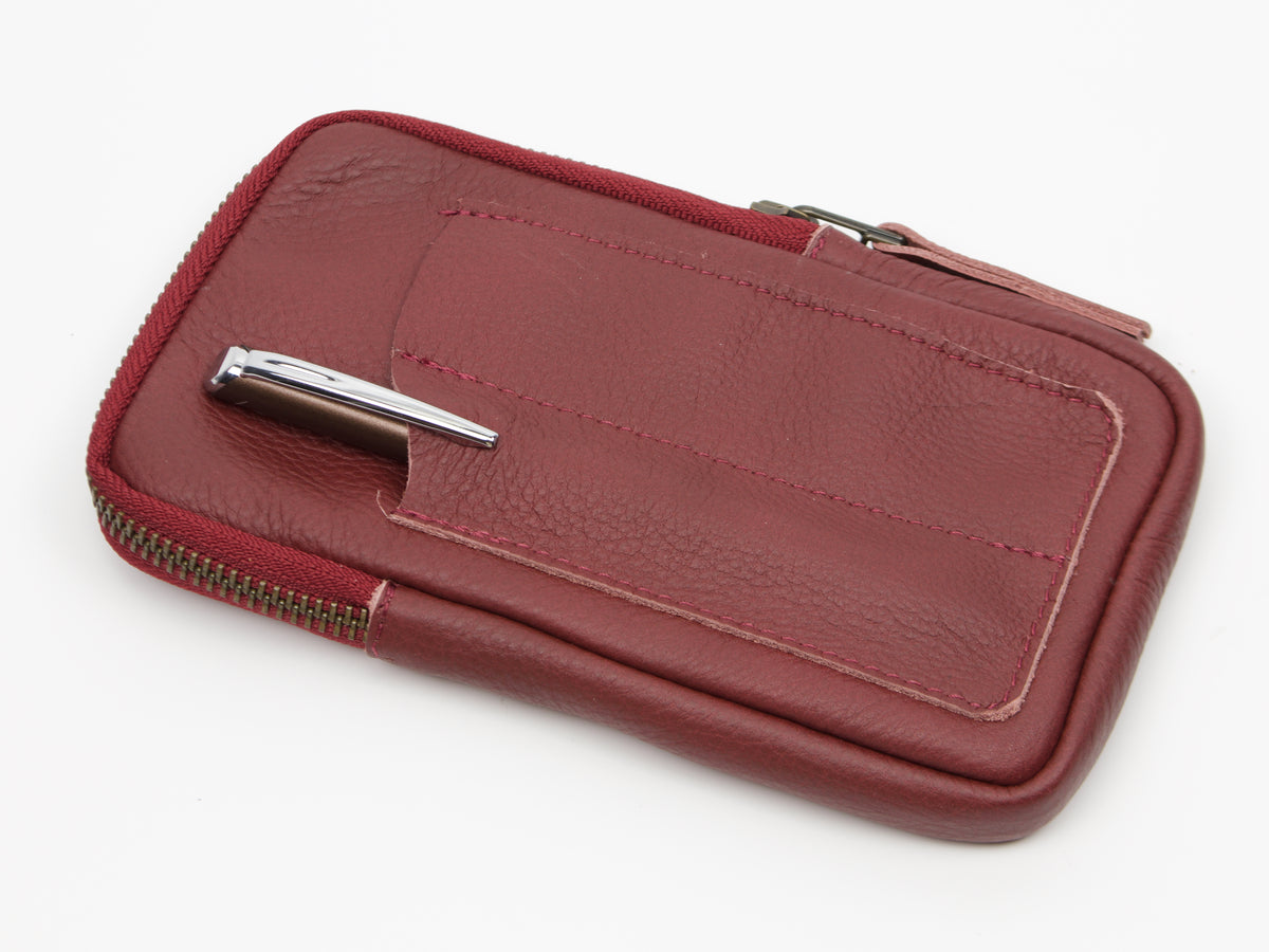 Trousse à stylos Slim Milloo Bordeaux