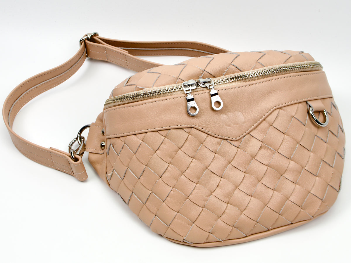 milloo Haris Fanny Pack Handwoven Vintage Pink