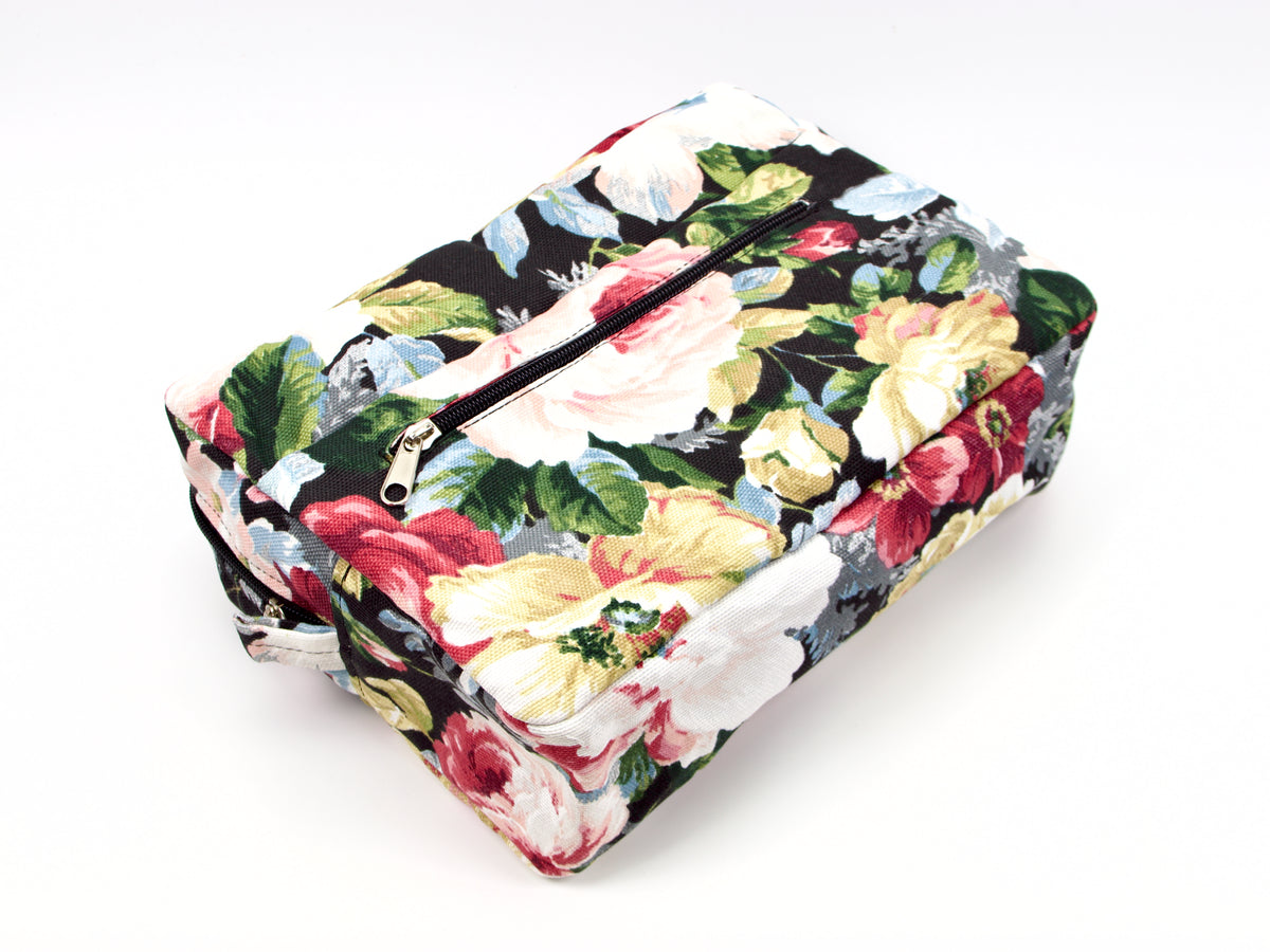 Organizador Ydra de lona con motivos florales