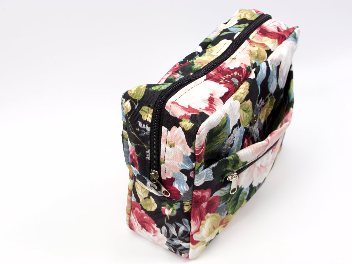 Organizador Ydra de lona con motivos florales