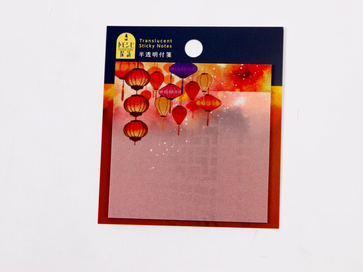 Tomoshibi Tanbou Translucent Sticky Memo