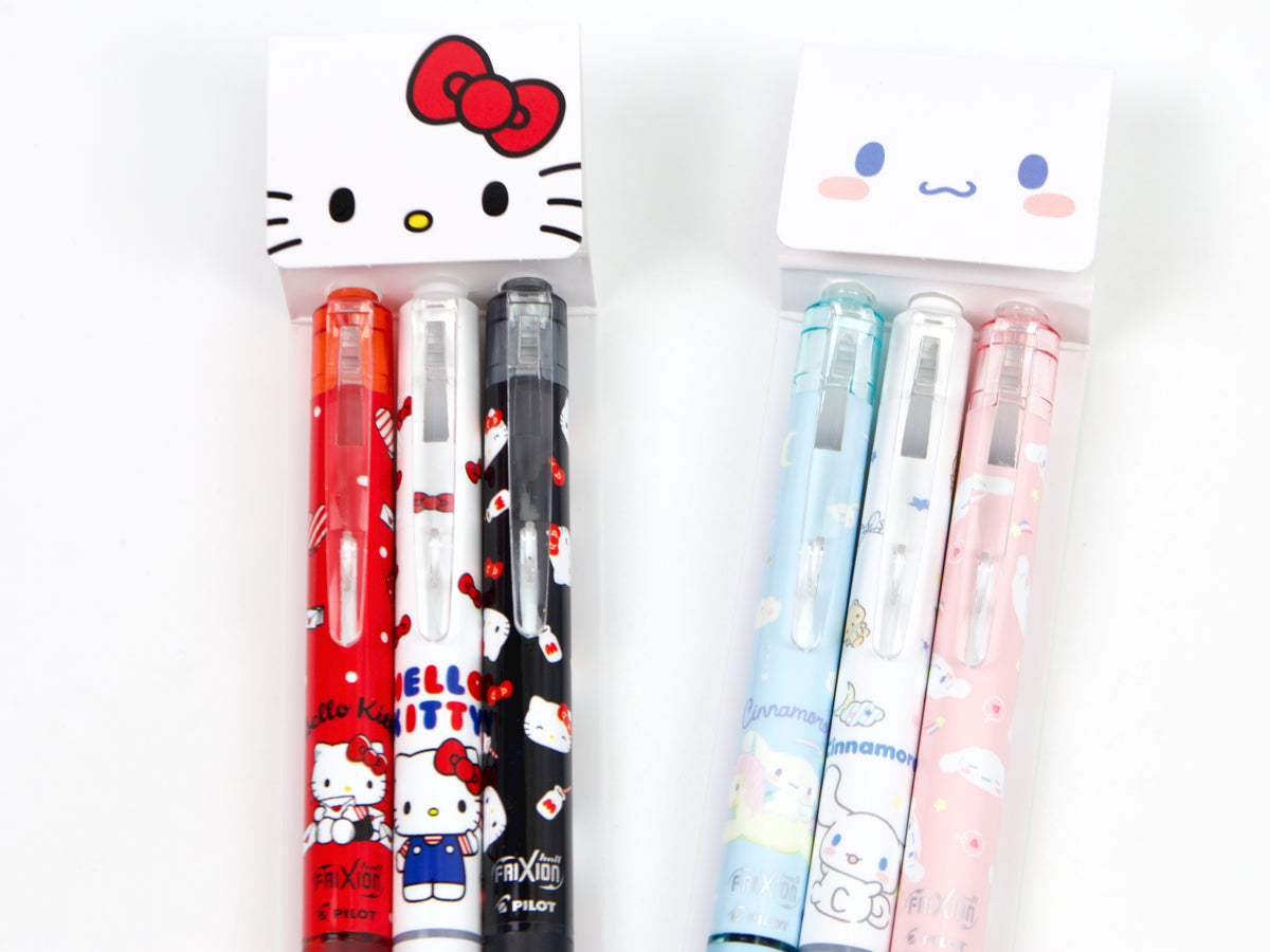 Sanrio Frixion Ball Knock 3 Pen Set