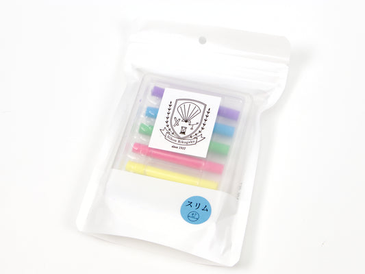 Rikagaku School Dustless Chalk Slim 6 Color Set
