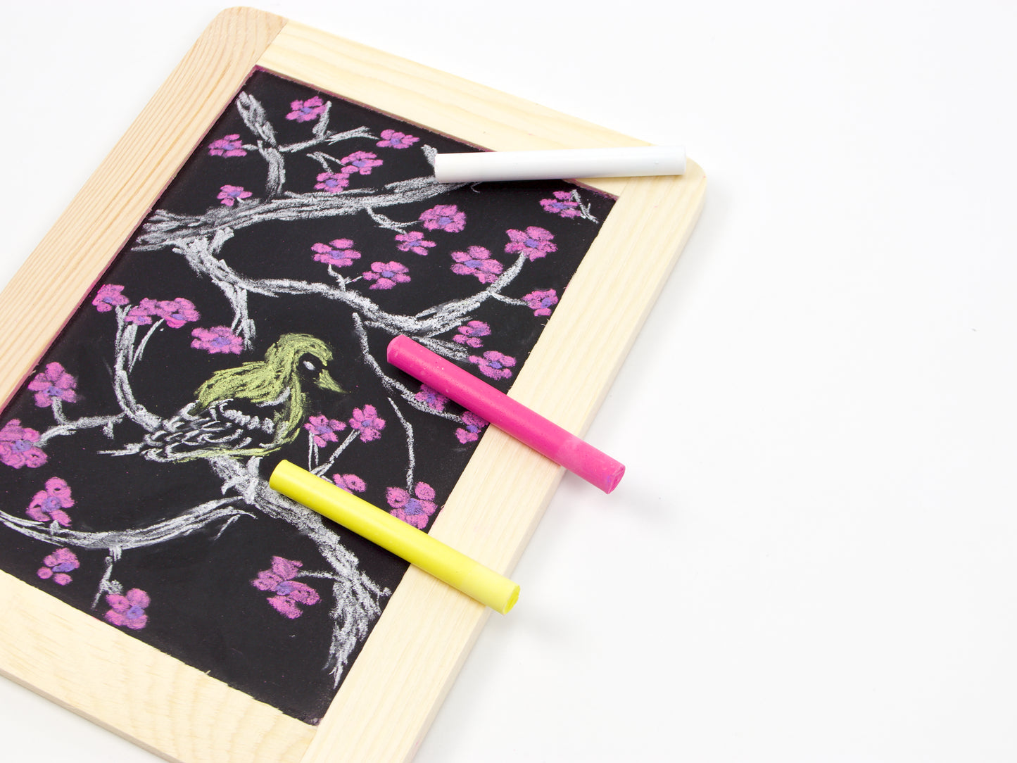 Rikagaku School Dustless Chalk Slim 6 Color Set