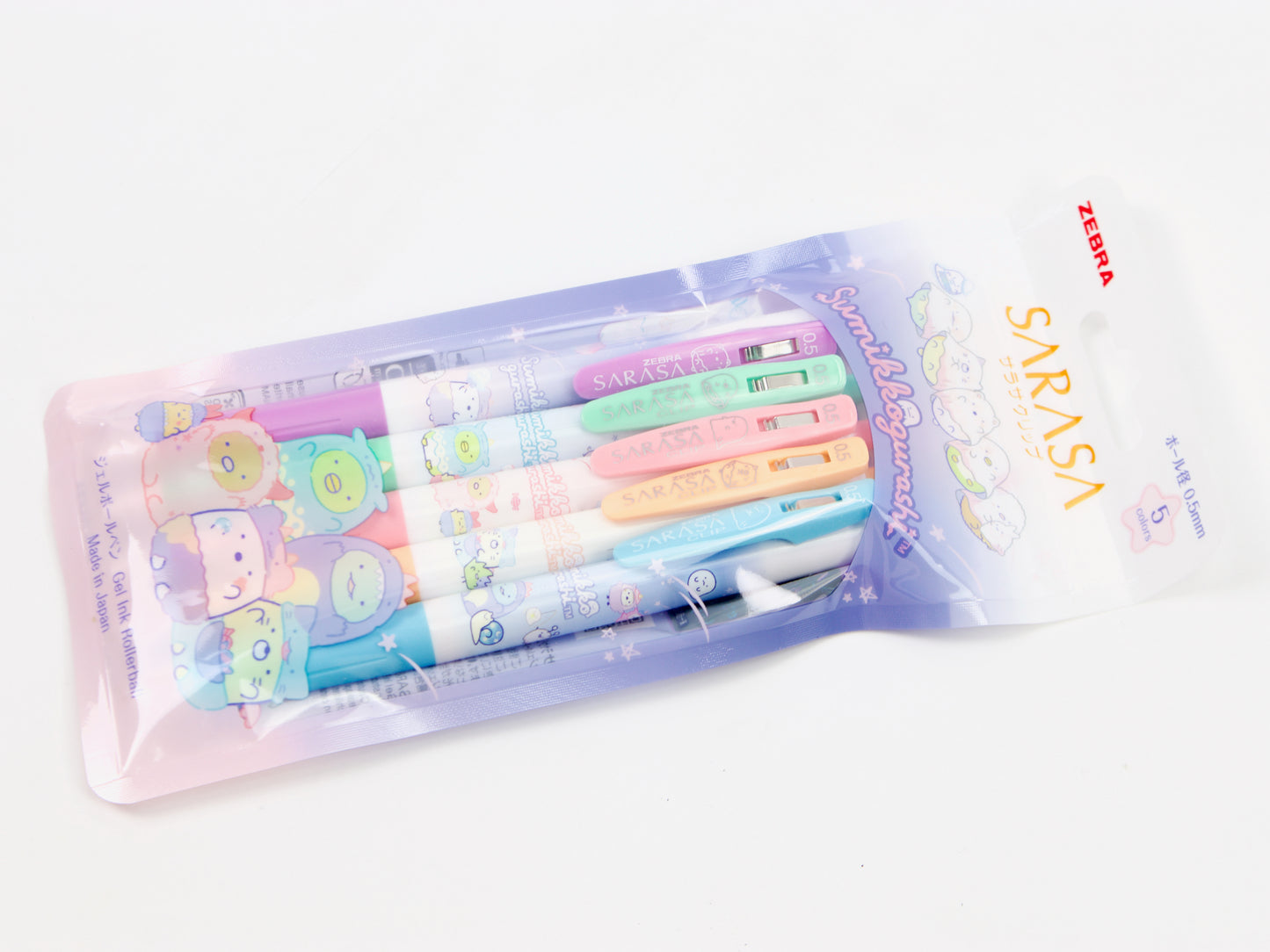 Sumikko Gurashi Sarasa Clip 5 Color Set LTD