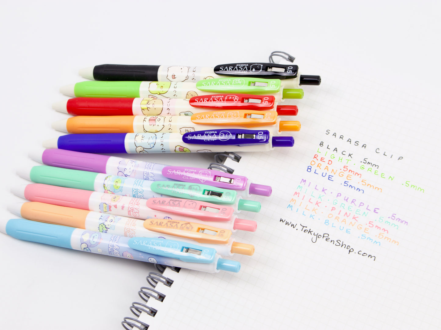Sumikko Gurashi Sarasa Clip 5 Color Set LTD