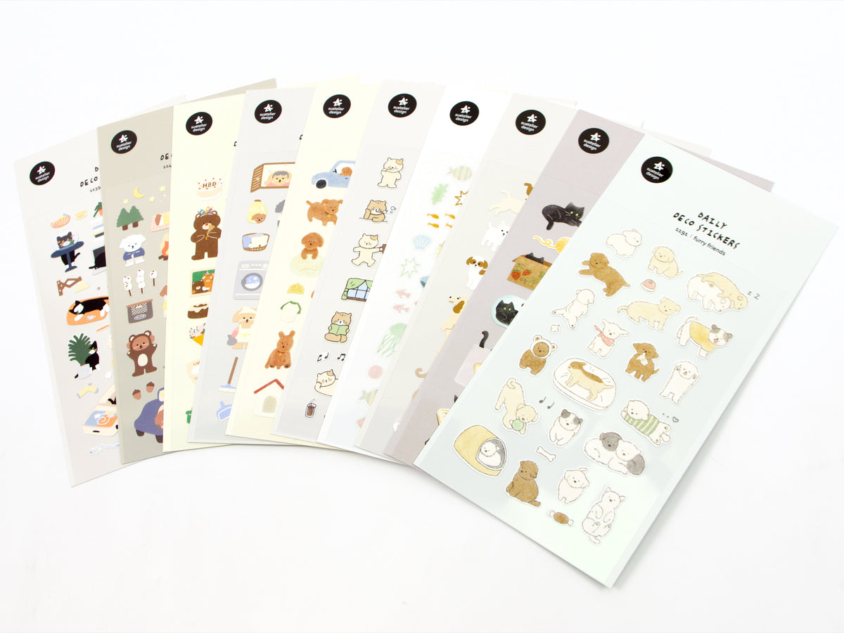 Suatelier Daily Deco Stickers (Animal Designs)