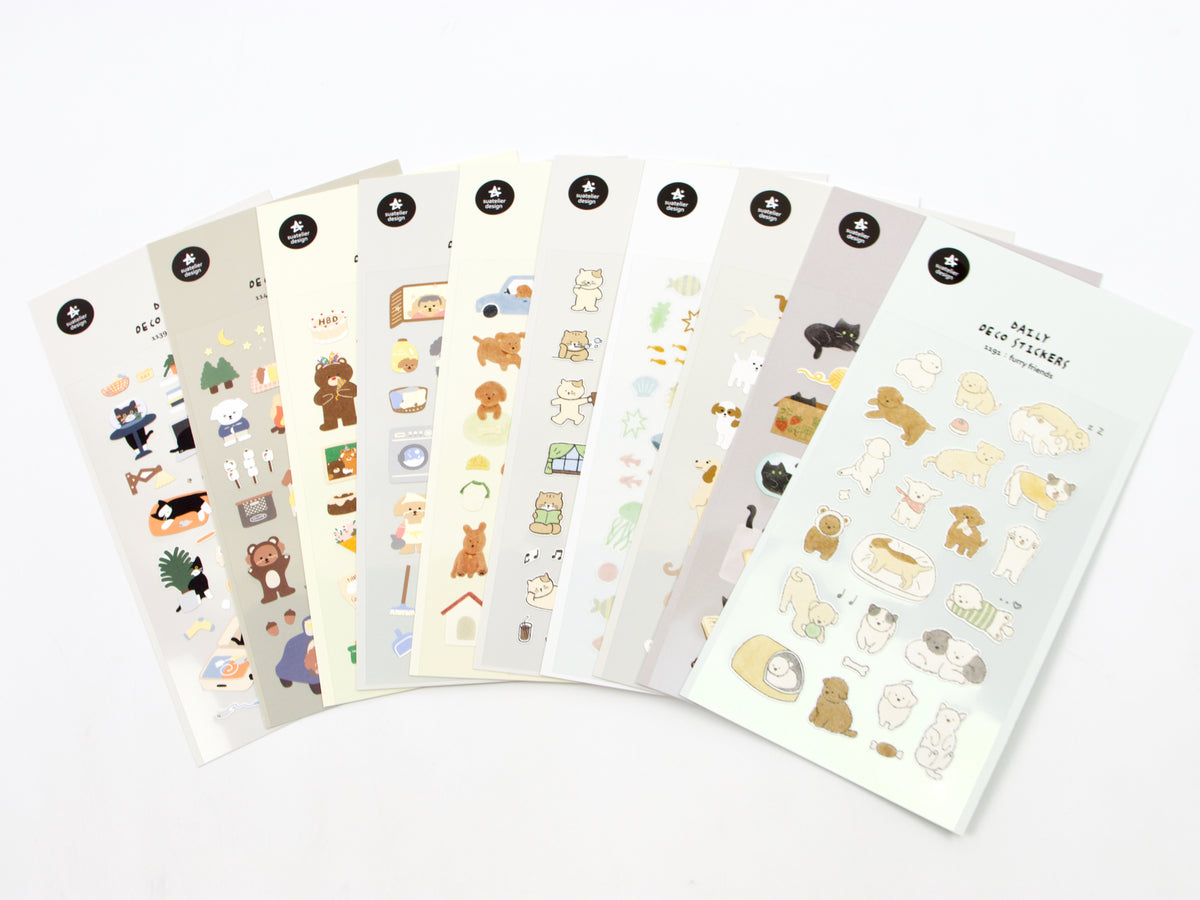 Suatelier Daily Deco Stickers (Animal Designs)