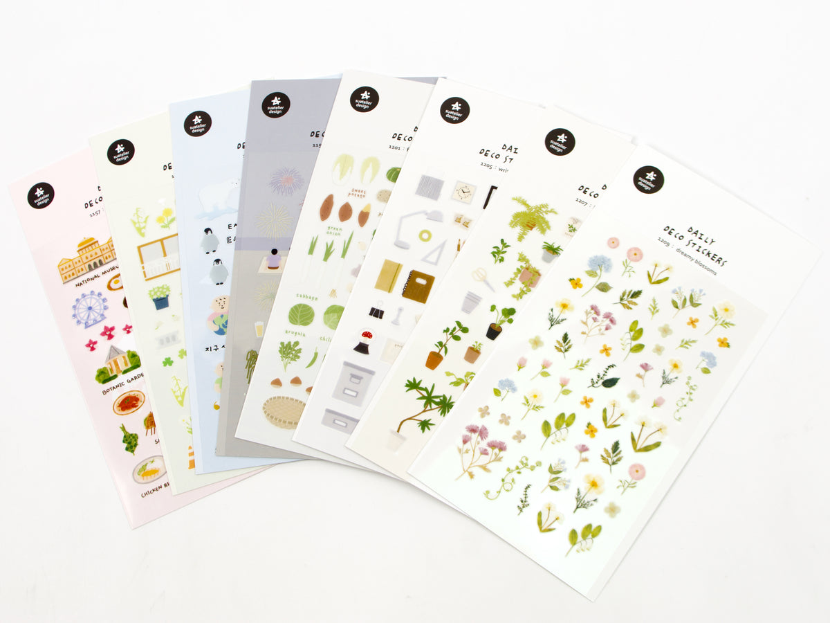 Suatelier Daily Deco Stickers (PVC)