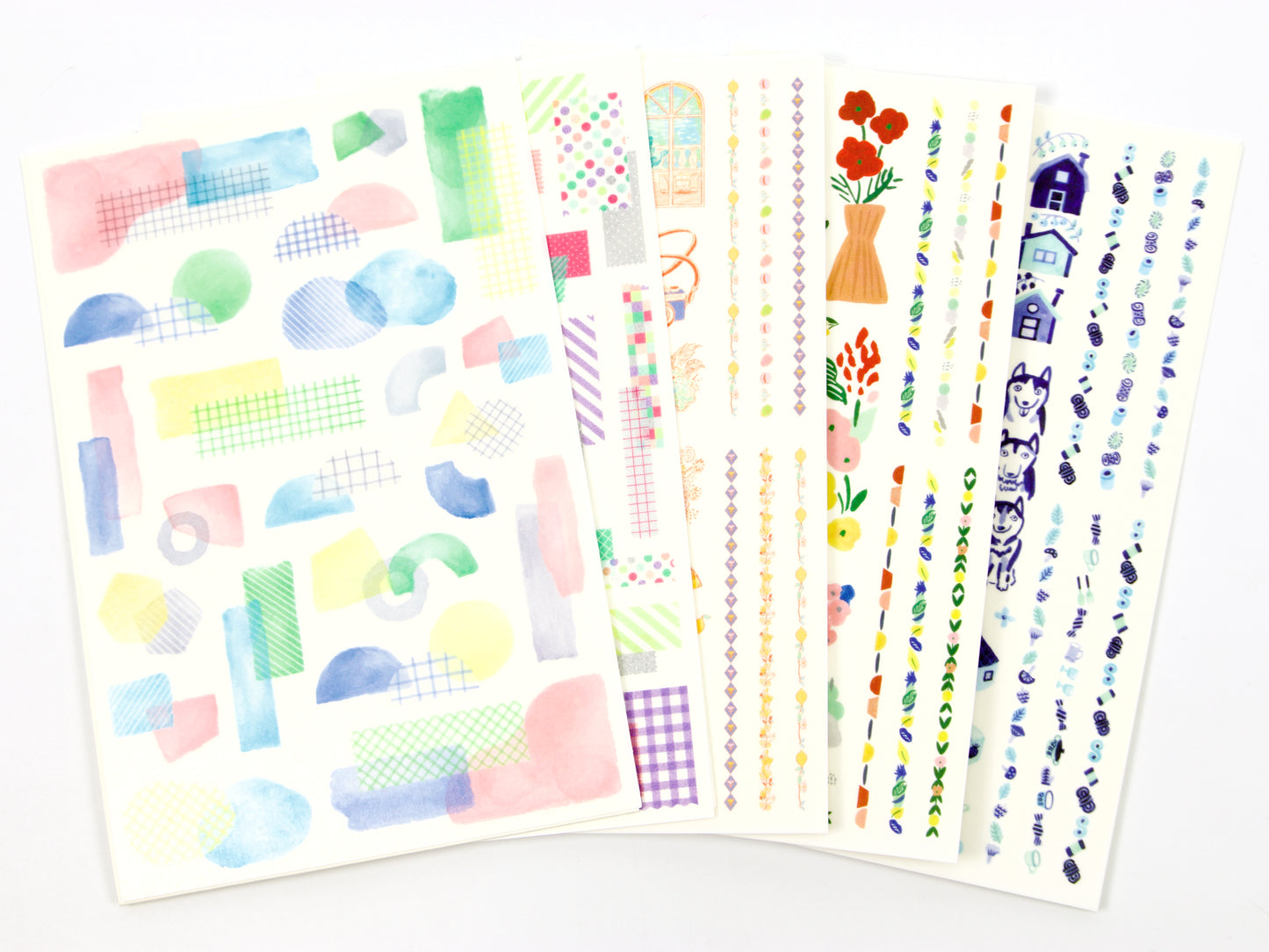 Midori Yuru Log Writeable Stickers