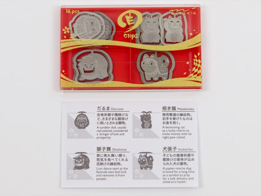 Motivo japonés de los clips electrónicos Midori