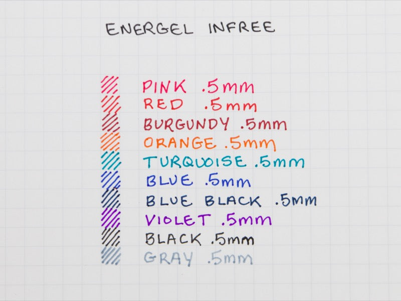 Energel Infree 10 Color Set