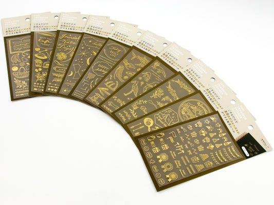 Midori Gold Foil Transfer Stickers