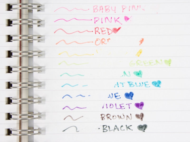Erasable Frixion Fineliner 6 Color Set