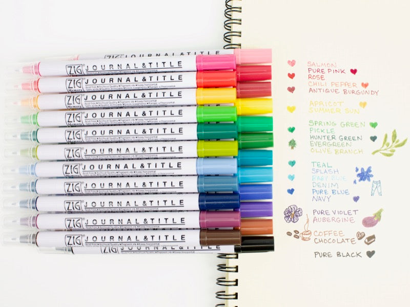 Zig Journal & Title Markers