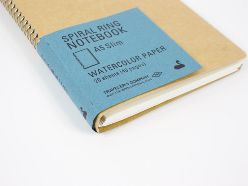 Traveler's Company Watercolor Paper A5 Slim Spiral