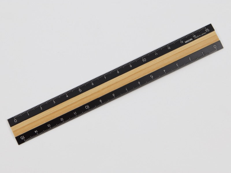 Midori Aluminum and Wood Ruler