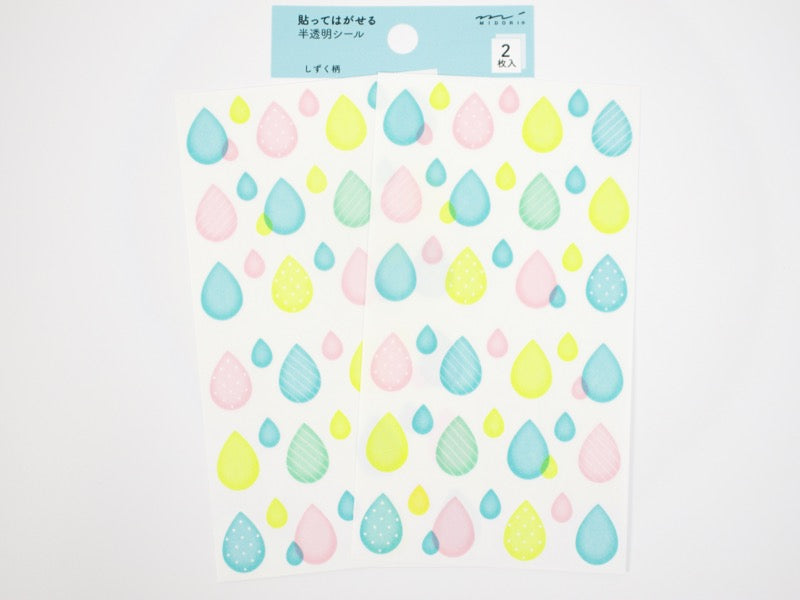 Midori Sticker Collection Translucent Colorful