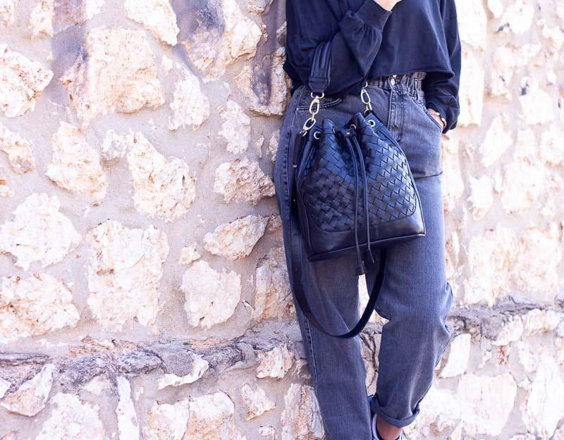 milloo Danae Bucket Bag Black
