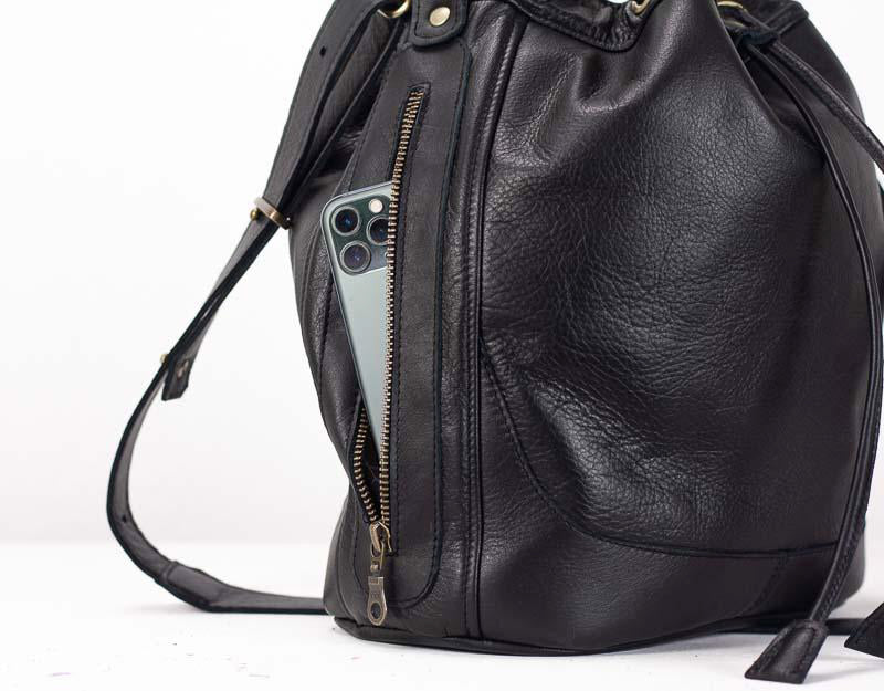 milloo Danae Bucket Bag Black