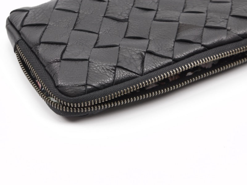 Pochette tissée à la main Chloe de Milloo, noire