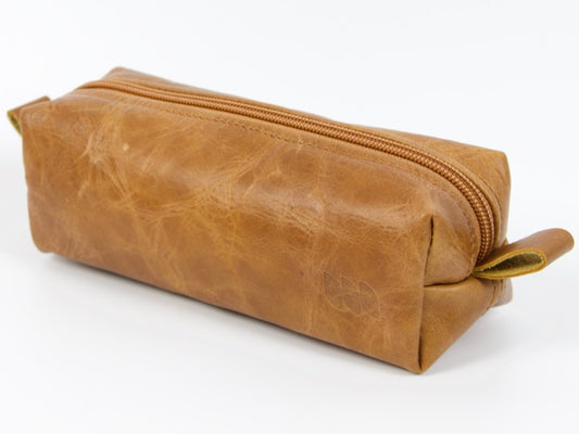 Estuche para bolígrafo Milloo Rec en color marrón desgastado 