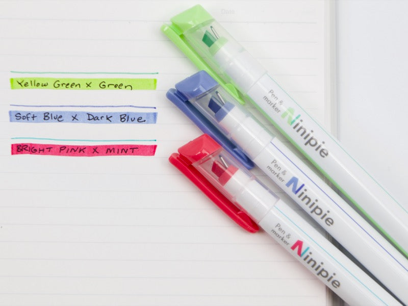 Ensemble de stylos et marqueurs Sun-Star Ninipie BOLD 3 couleurs