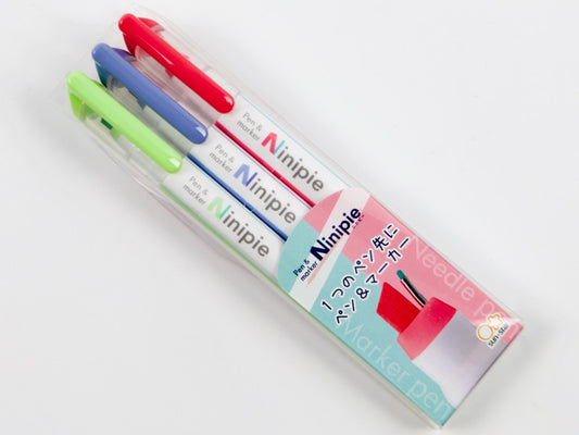 Ensemble de stylos et marqueurs Sun-Star Ninipie BOLD 3 couleurs