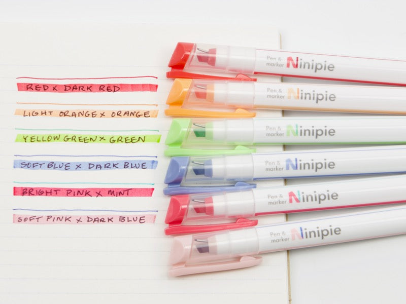 Ensemble de stylos et marqueurs Sun-Star Ninipie BOLD 6 couleurs