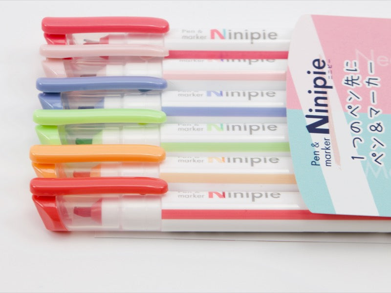 Ensemble de stylos et marqueurs Sun-Star Ninipie BOLD 6 couleurs
