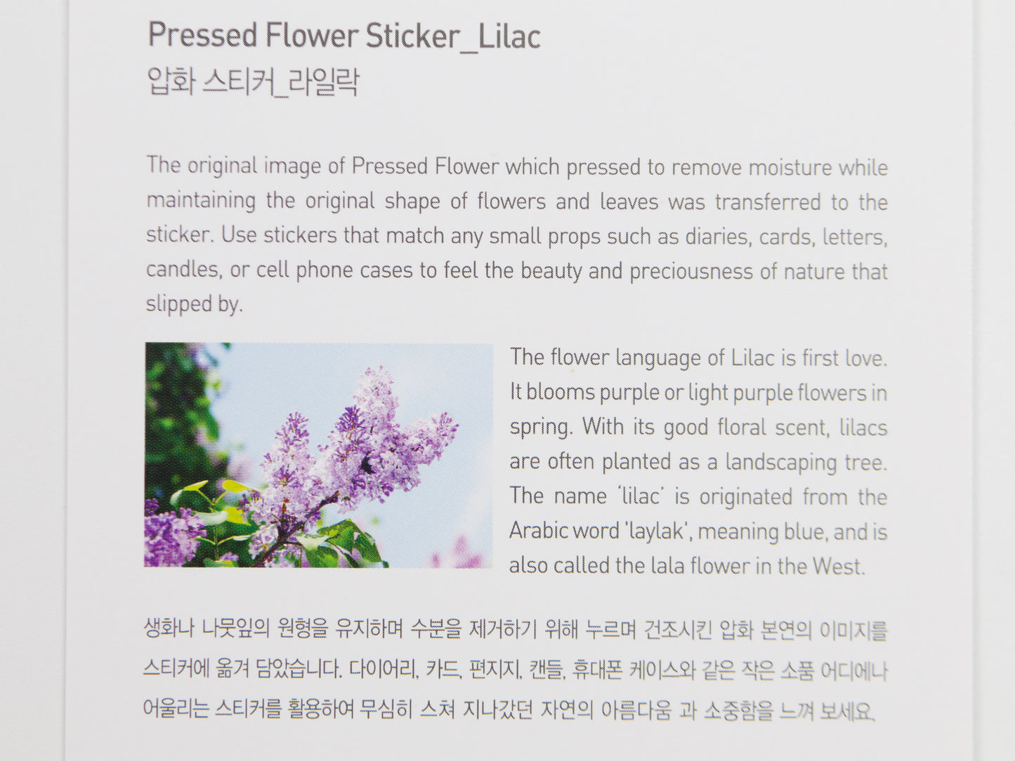 Appree Pressed Flower Stickers