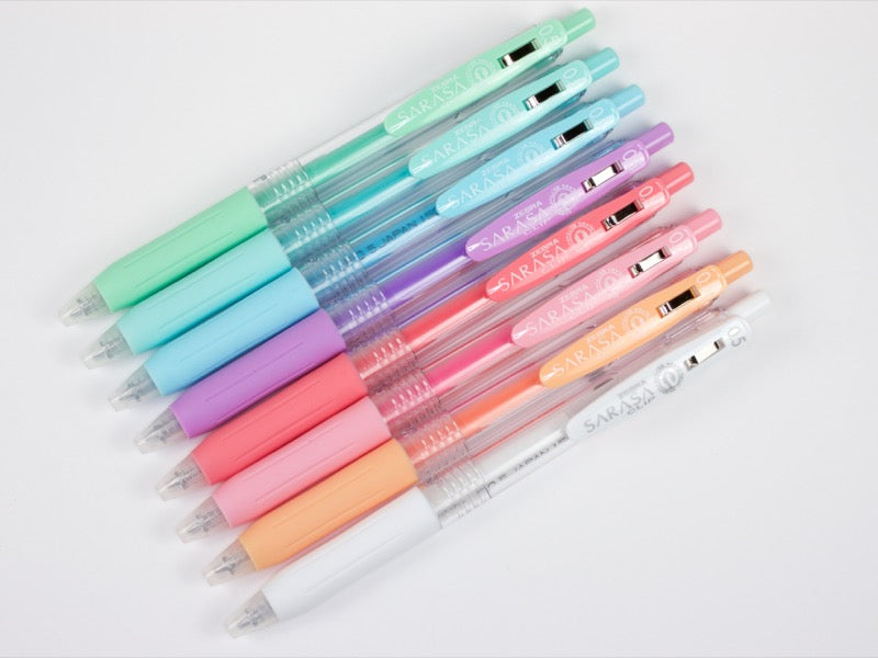 Ensemble de 8 couleurs Sarasa Clip Milky