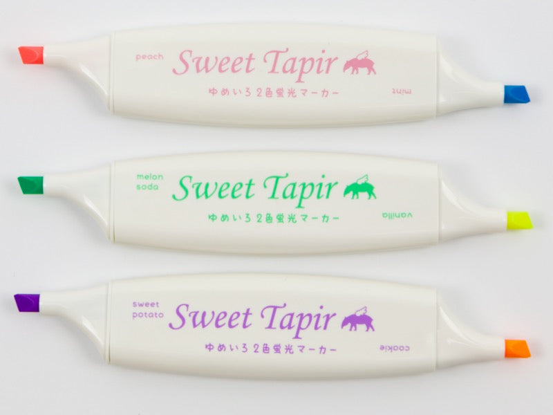 Coffret de 3 surligneurs parfumés Kobaru Sweet Tapir