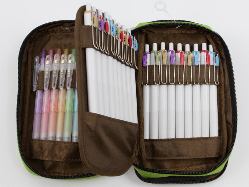 Lihit Lab Book Type Pen Case Double