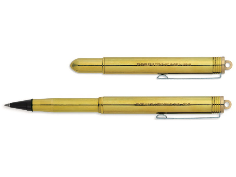 Stylo à bille en laiton de la compagnie Traveler's 